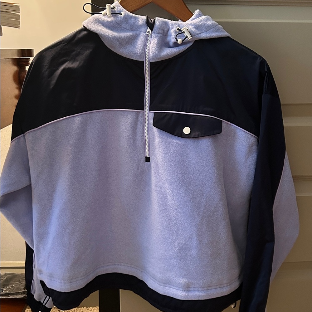 Athleta light blue and navy Hoodie